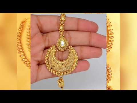 15+ latest gold maang-tika designs ideas for bride| top simple trendy mang tika design collections |