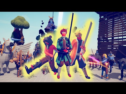 Tanjirou, Zenitsu & Inosuke Vs EVERY SECRET UNIT | Totally Accurate Battle Simulator TABS
