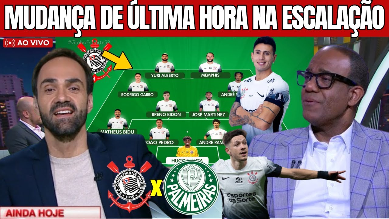 O MAIOR CLÁSSICO DO FUTEBOL CORINTHIANS FORMA UM TIME CABULOSO E CHEIO DE QUALIDADE PARA DOMINAR O D