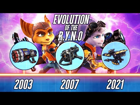 Ratchet and Clank: ALL RYNO WEAPONS (2002 - 2021) RYNO 1 - RYNO 8 (RYNO Gameplay Showcase)