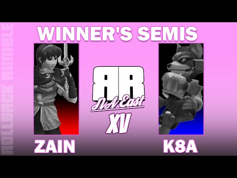 Zain (Marth) vs K8A (Fox) | Winner's Semis | Rollback Rumble: NA East 15