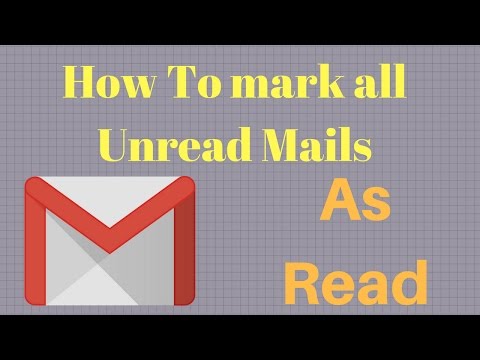 How to mark all unread mails as read at once || Gmail...