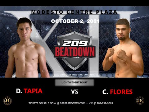 David Tapia vs  Christian Flores - "209BEATDOWN XII" - October 2, 2021 - Modesto Centre Plaza.