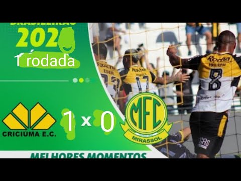 Criciúma 1 x 0 Mirassol 1 rodada do brasileirão 2026