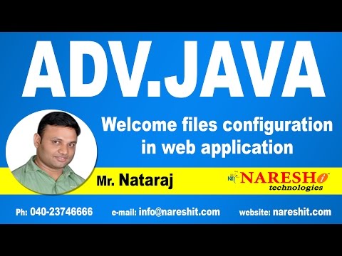 Welcome files configuration In Web Application | Advanced Java Tutorial | Mr. Nataraj