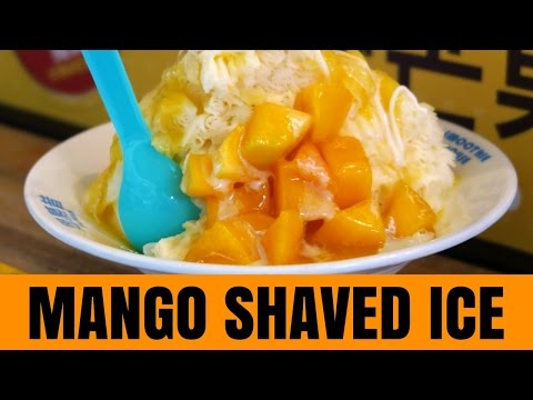就是要吃芒果雪花冰！(Taiwanese Dessert - Mango Shaved Ice in Taipei, Taiwan)