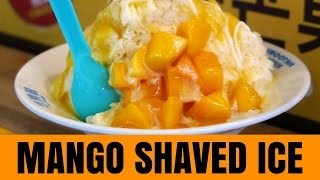Taiwanese Dessert - Mango Shaved Ice in Taipei, Taiwan