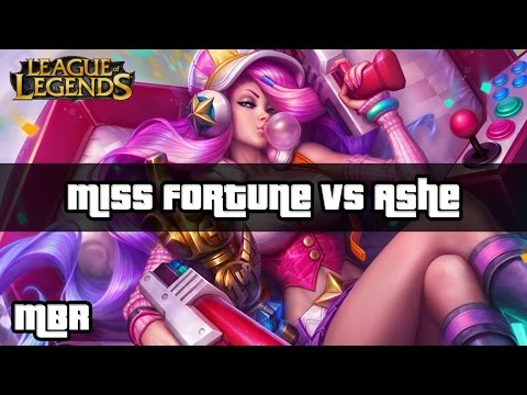 Arcade Miss Fortune Vs Ashe AD Carry - Season 4 League of Legends Gameplay - HD