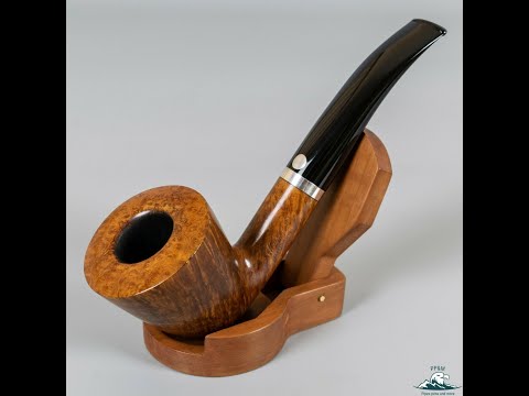 Handmade Mastro de Paja Smooth Large Bent Dublin Silver Band (3B Grade) 9mm