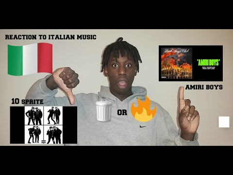FIRST REACTION TO ITALIAN MUSIC FT TAXI B, DARK POLO GANG & CAPO PLAZA