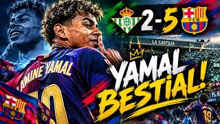 🔥 LAMINE YAMAL FUE BESTIAL ¡GOLAZO Y MANITA DEL BARÇA AL BETIS! (2-5)