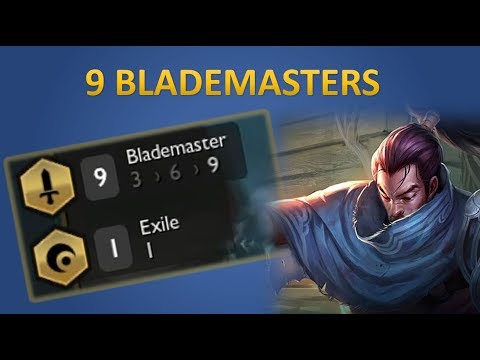 9 Blademasters in TFT!! INSANE STRATEGY!