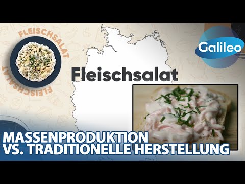 Masse mit Klasse Fleischsalat: Marktführer vs. Traditionelle Handarbeit
