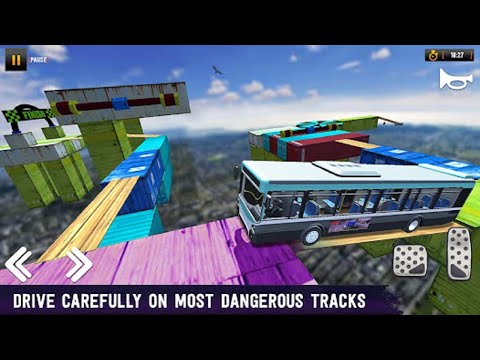 crazy bus stunt driving simulator-impossible drive 2023 android gameplay #2023
