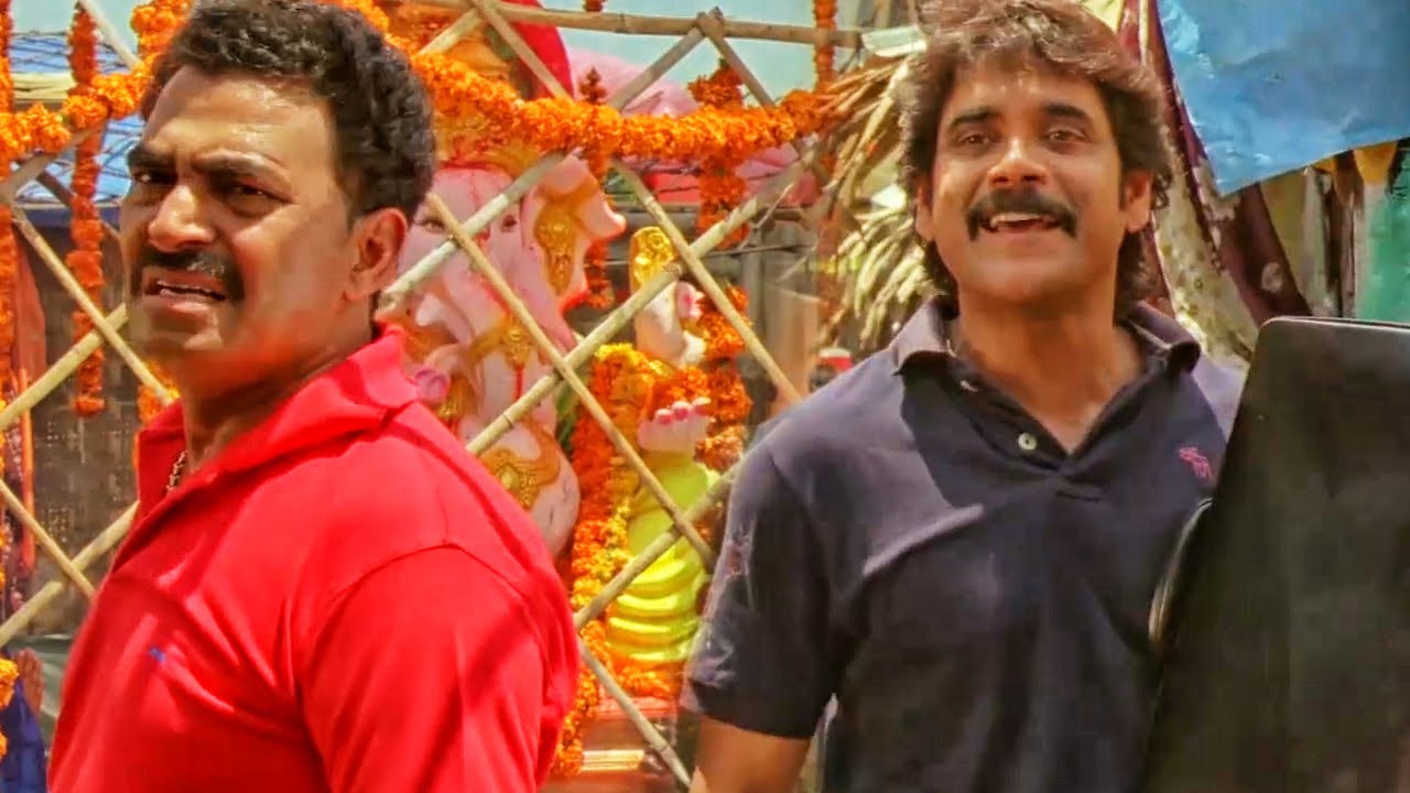 Nagarjuna सयाजी शिंदे के साथ पकड़ा पकड़ी खेल रहा है  | Gambler No 1 फि