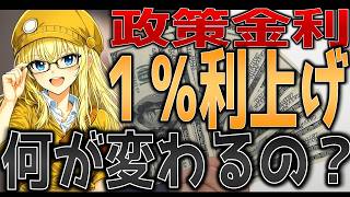 【説明できますか】日銀が利上げ１％へ！日本経済をコントロールする政策金利について徹底解説！【インフレ】