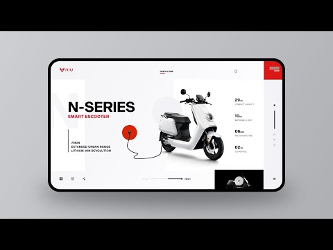 UI Design Tutorial | Scooter Landing Page Design in Adobe XD | WebDesignGeek