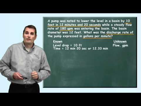 Problem Solved: Pump Discharge Rate - Wastewater Math