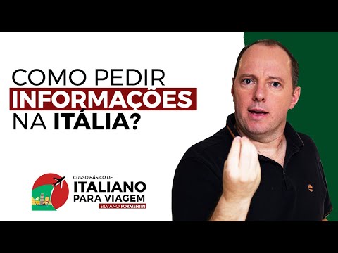 CURSO DE ITALIANO Básico para VIAGEM | Aula 05 | Como pedir informações na Itália