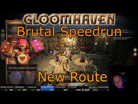 Gloomhaven Former WR Speedrun NEW (*Outdated*) ROUTE! 1:43:10