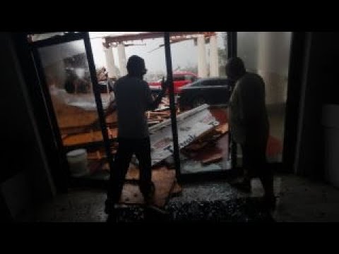 The rebuilding process after a hurricane