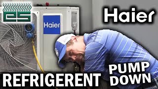 Haier Ductless Mini Split Refrigerant Pump Down