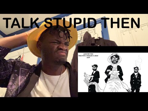 PE$O PETE x 954MARI x JEESH - MONSTER TRIO (OFFICIAL LYRIC VIDEO) [ONE PIECE] | REACTION
