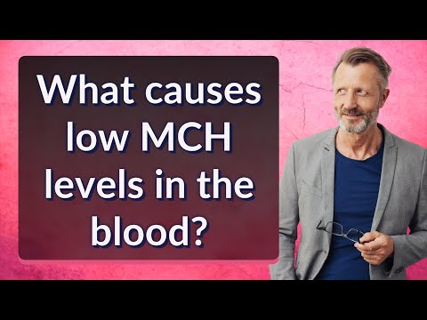 What causes low MCH levels in the blood?