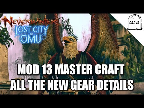 PS4 Neverwinter: Mod 13 Master Craft Gear And Weapon Details