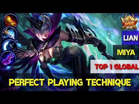 perfect playing technique [Top 1 global MIYA ]liaN - mobile legends bang bang