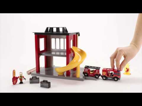 Brio Railway BRIO GELEŽINKELIS Gaisrinės stotis, 33833 video