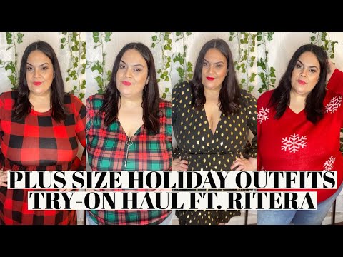 Plus Size Holiday Outfits Try-On Haul ft. Ritera