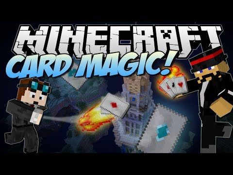 Minecraft | CARD MAGIC! (Throw Magical Cards with Crazy Effects!) | Mod Showcase