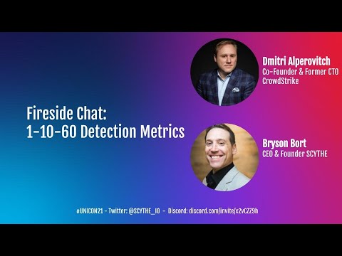 Fireside Chat: 1-10-60 Detection Metrics with Dmitri Alperovitch and Bryson Bort