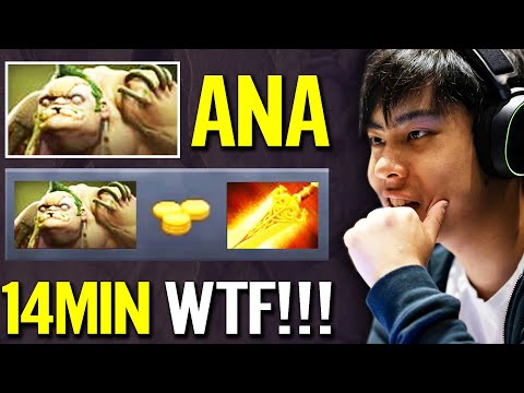WTF Pudge MID 14MIN RADIANCE! ANA 100% GOD Fast Farm Craziest Hook Carry Guide Dota 2 Pro Gameplay