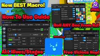 NEW BEST MACRO! How To Use Guide, New OP Features, ALL Hives/Stages, & More (Revolution Macro) (BSS)