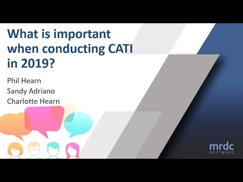 Webinar: What is important about conducting CATI