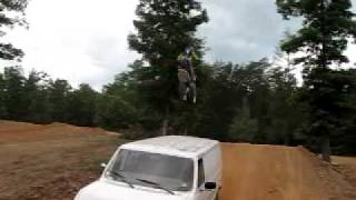 Samantha Fisher jumps van