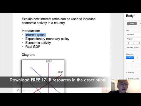 How to easily get a L7 for IB Econ paper 1, 10 mark questions