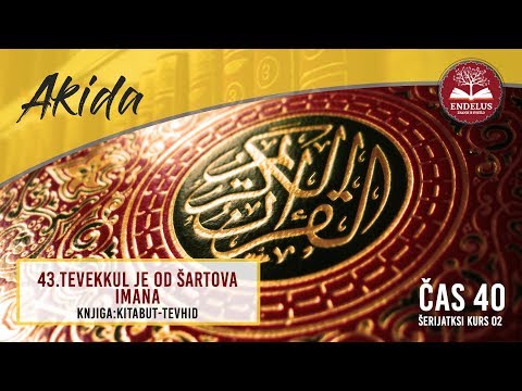 43.Tevekkul je od šartova imana | Čas 40 Kitabut-tevhid | dr. Zijad Ljakić