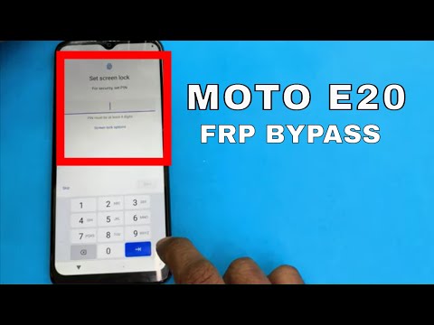 MOTOROLA MOTO E20 XT2155-6 frp bypass || MOTOROLA MOTO E20 frp bypass