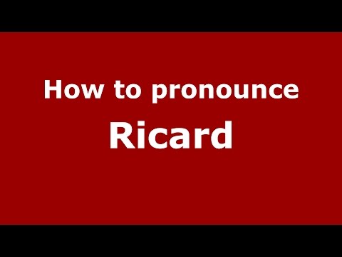 How to pronounce Ricard (Spanish/Argentina) - PronounceNames.com