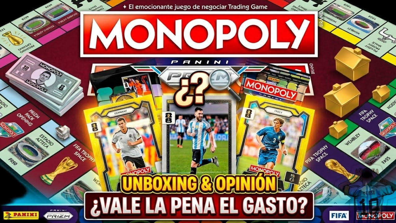 ​🔥 ¿La mejor colaboración del año? Unboxing Monopoly Panini Prizm FIFA