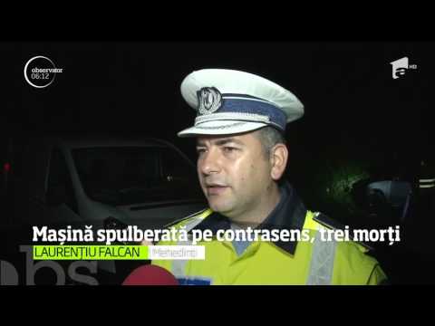 Trei oameni au murit pe drumul dintre Orşova şi Băile Herculane, după ce o şoferiţă a întors