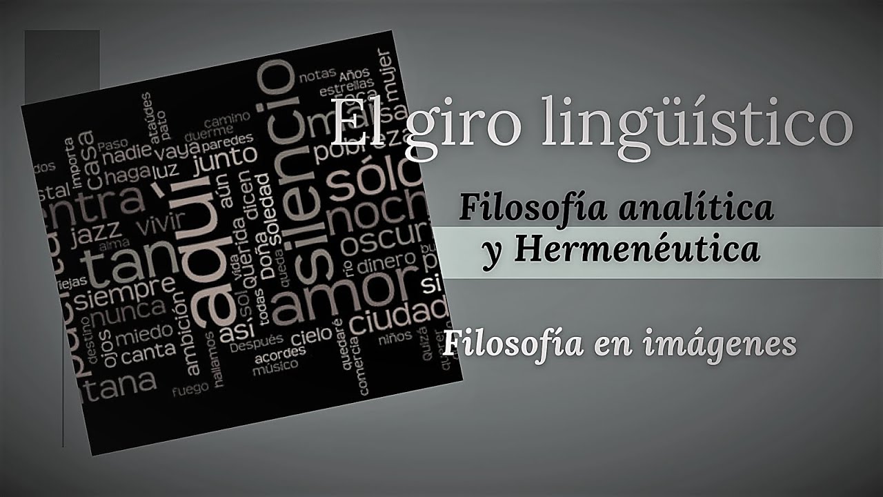 The "linguistic turn": Analytic Philosophy and Hermeneutics
