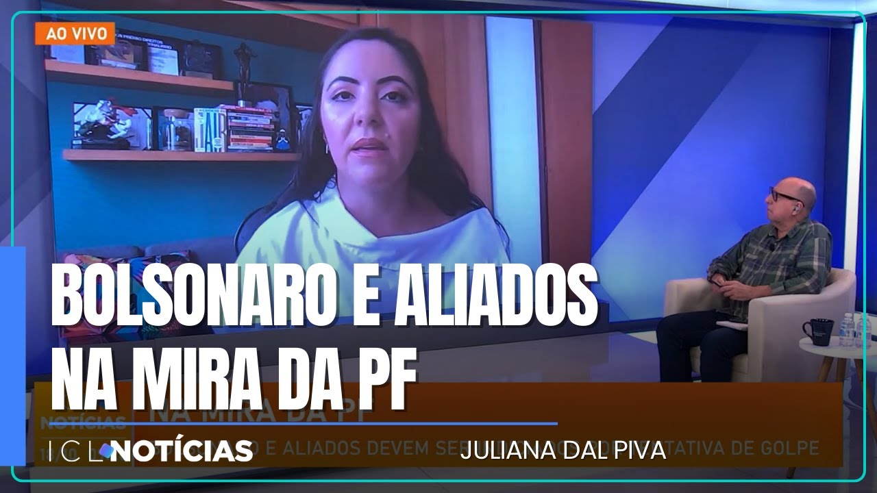 Investigação sobre tentativa de golpe de 8/1 avança; "mais de 20 indiciados", diz Juliana Dal Piva.