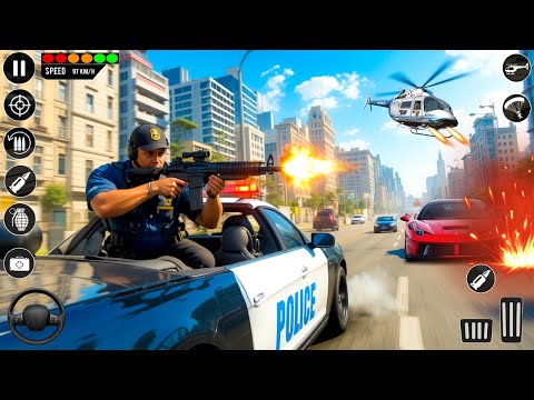 Cop Duty Police Car Simulator - US Police Game: Car Chase - Gameplay