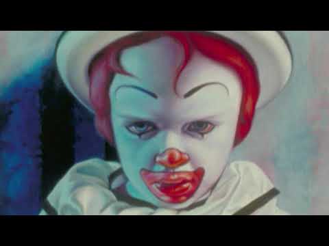Super Size Me trailer still — Morgan Spurlock holds a supersized soda with fries stuffed in his mouth
