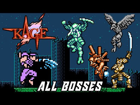 Shadow of the Ninja (NES) - All Bosses [No Damage]