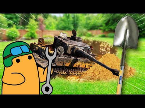 Digging up a TIGER TANK in Tank Mechanic Sim!